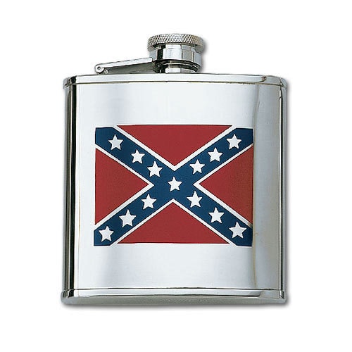 Flask Confederate Flag