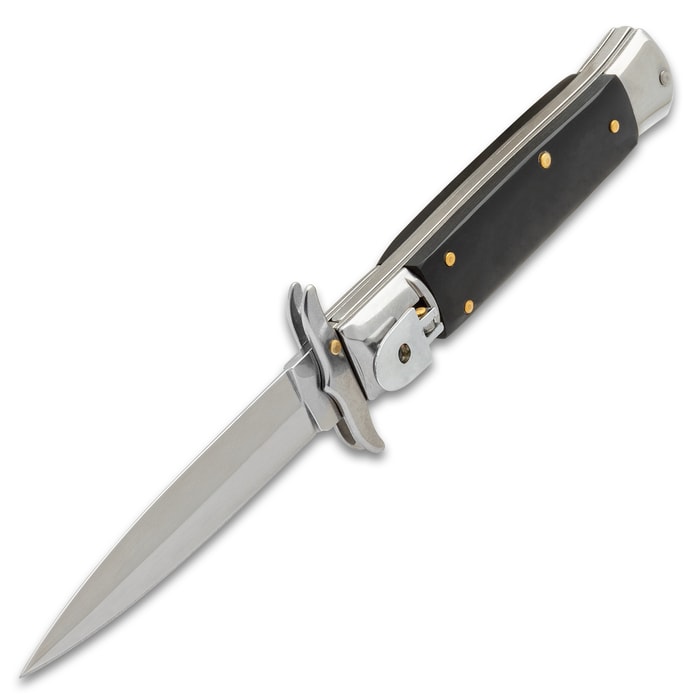 Lever Lock Automatic Knife 4 1/2 Closed