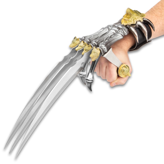 Tomahawk Wolf Claw Gauntlet – Stainless Steel