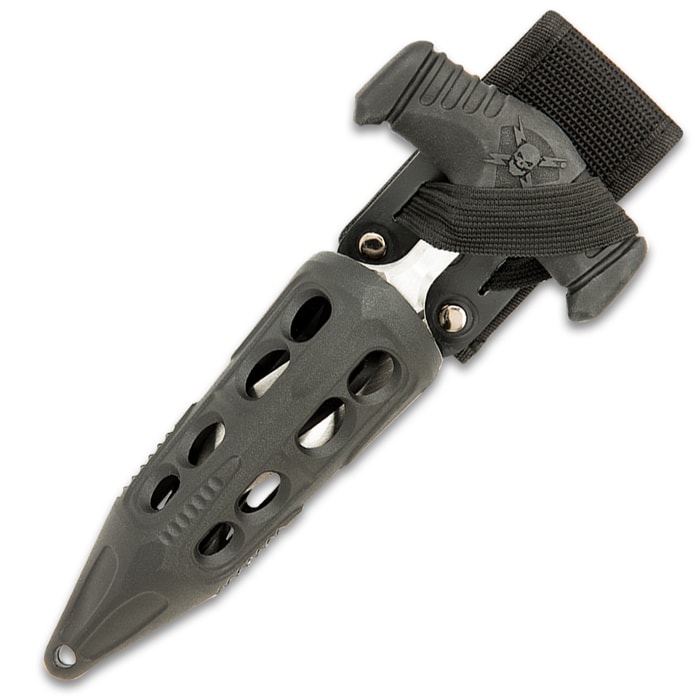 M48 Cyclone 2Cr13 Push Dagger And Sheath - Stainless Steel