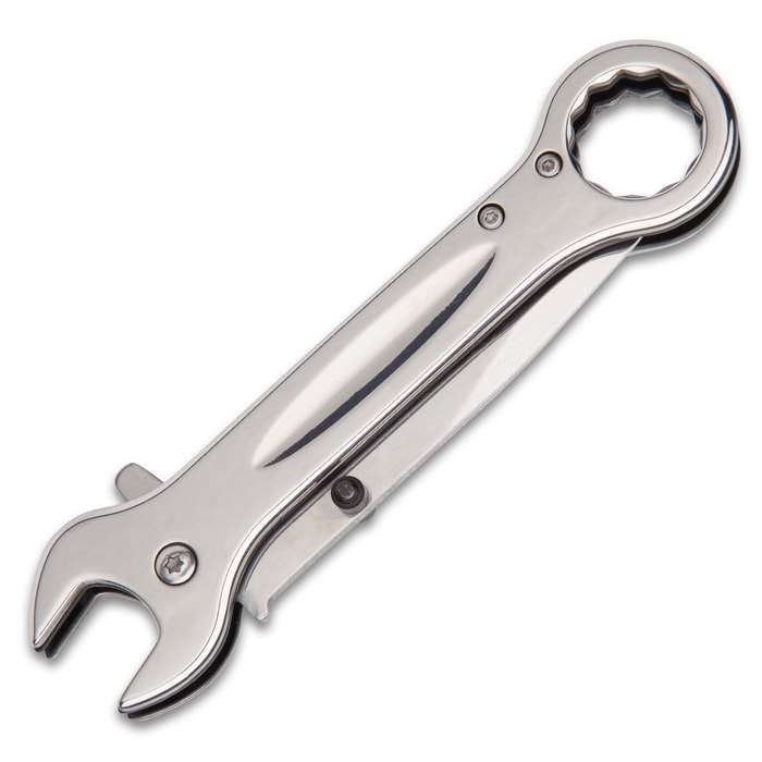 MirrorTorque Wrench Shaped Pocket Knife / Folder