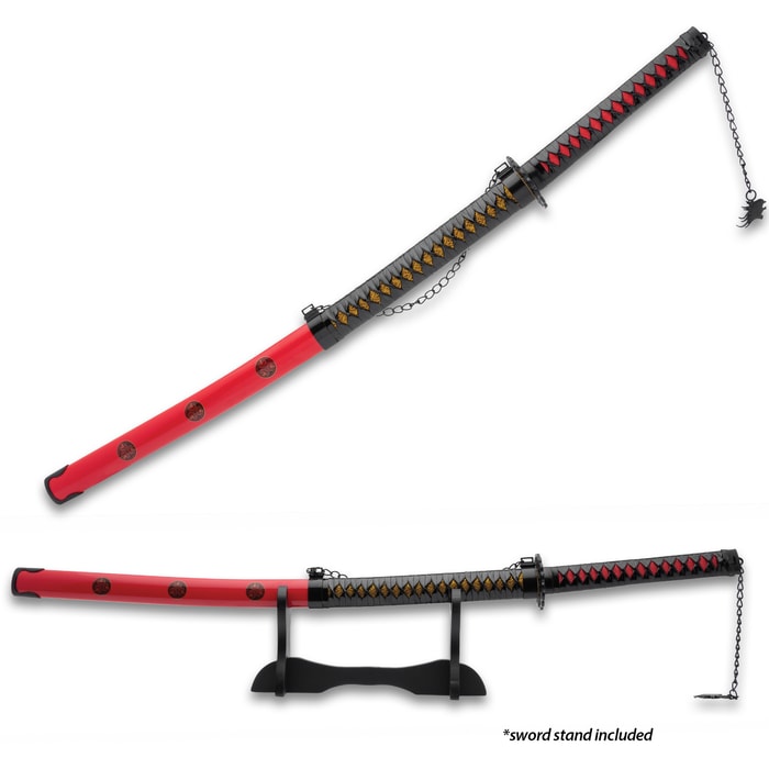 Kojiro Red Emperor Katana And Scabbard With