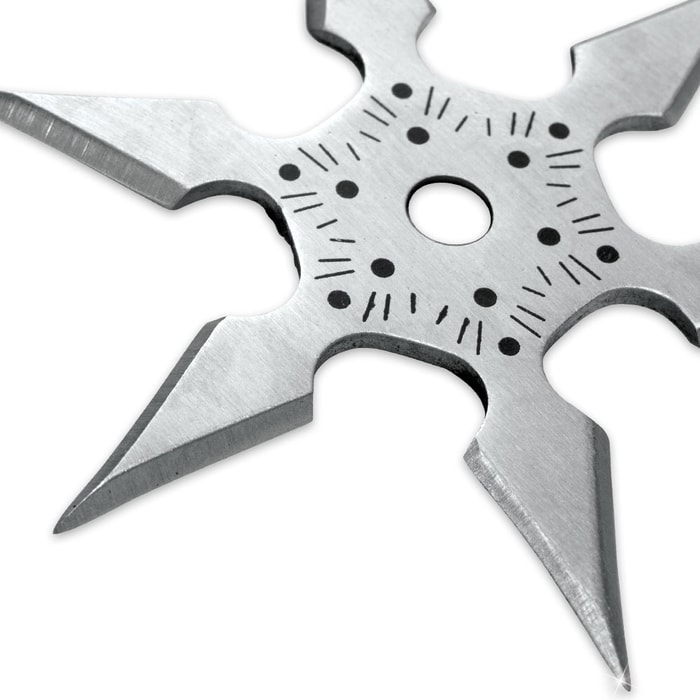 Ninja Throwing Star - 6 Points - Extra Thick with Heft