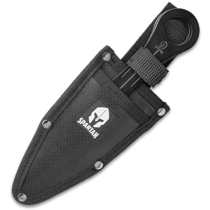 Black Legion Ninja Bag of Tricks - Knife, Push Dagger, Spikes, Caltrops  in Nylon Sheath