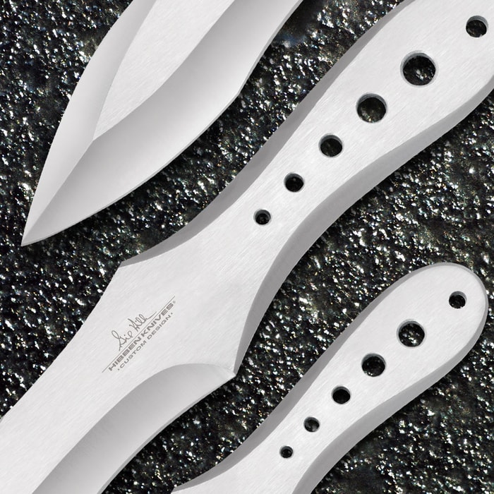 Hibben 3pc Fixed Blade Stainless One Piece Knife Competition