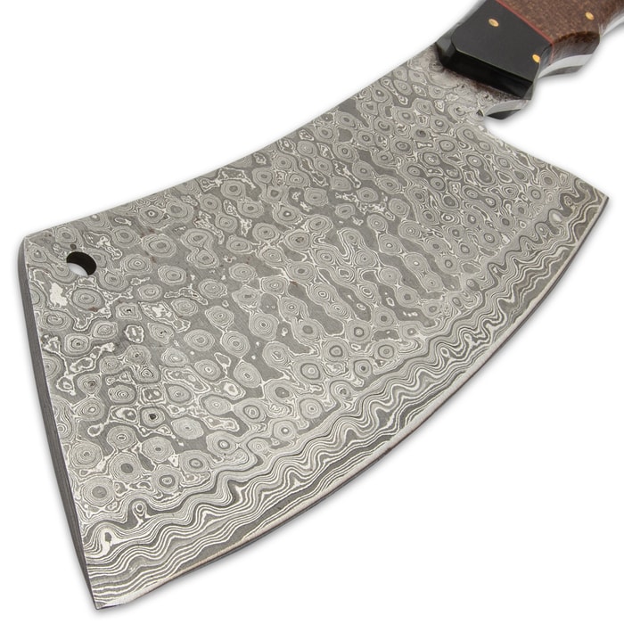 Timber Wolf Executive Cleaver Butcher Knife Damascus