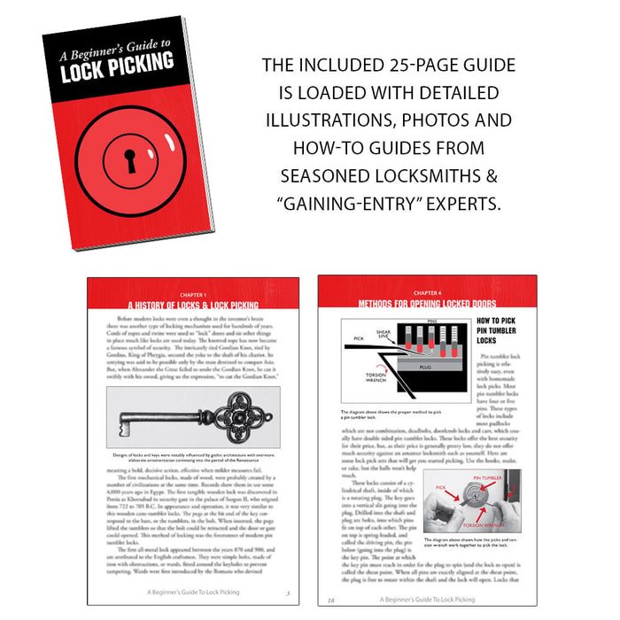 Lockpick Lodge Complete Lockpicking Kit: Picks & Essential Tools Inclu