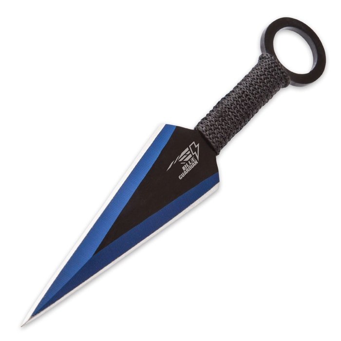 Dark Night Kunai Sword - Blue Ninja Sword with Kunai - Ninja Sword Throwing  Knife Sets
