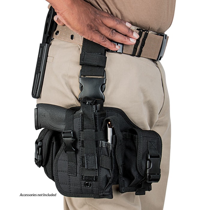 Tactical Military Drop Leg Holster Combat Molle Pack Pistol Gun Thigh  Holster 