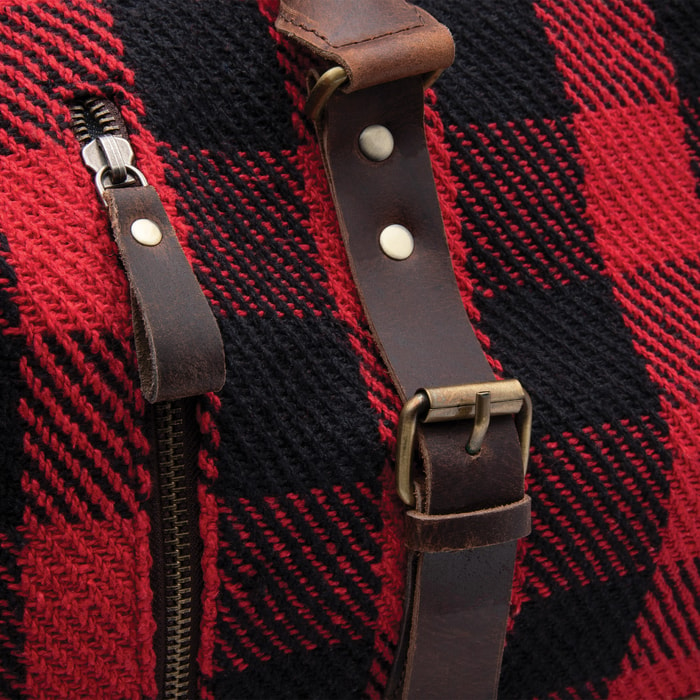 Plaid overnight online bag