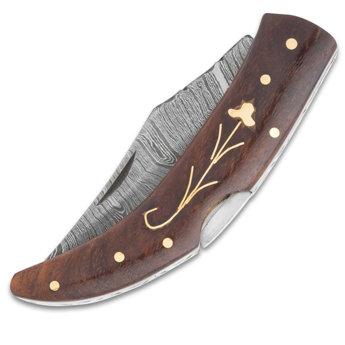 Timber Wolf Navajo Bowie Knife And Sheath