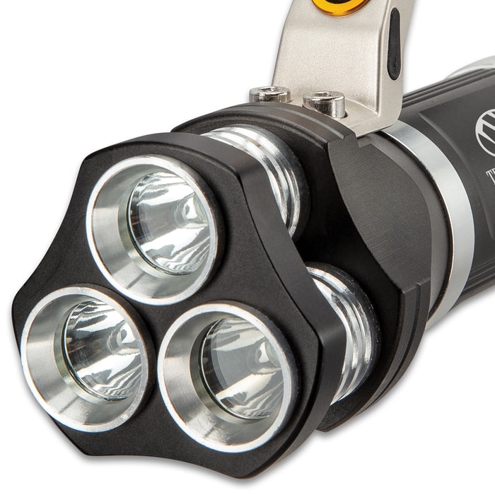 LED Flashlight in Aluminum with Strap - Bright Flashlights - Lighting