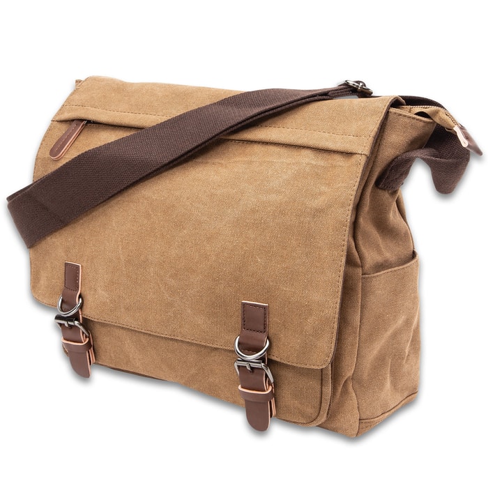 Outback Traveler Messenger Bag Canvas Construction Soft