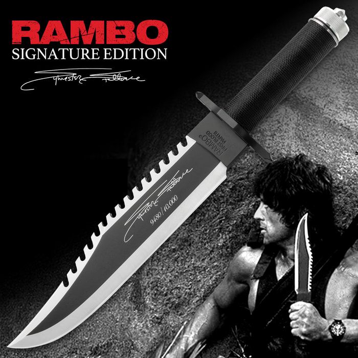 Rambo II Stallone Signature Edition Knife With Survival Kit