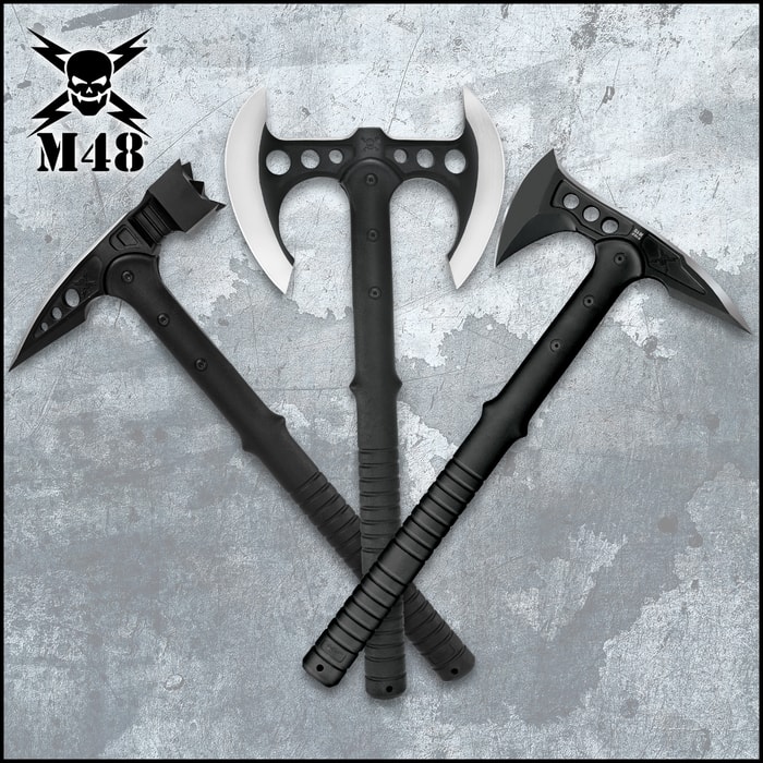 M48 Tactical Trio Tomahawk Axe War Hammer Set