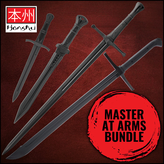 Full image of the Honshu 3PCS Sword and Dagger Training Set included in the Master At Arms Bundle.