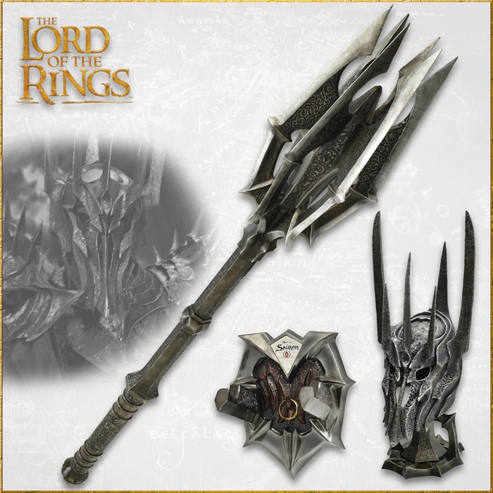 Full image of the Lord of the Rings Sauron Collection.