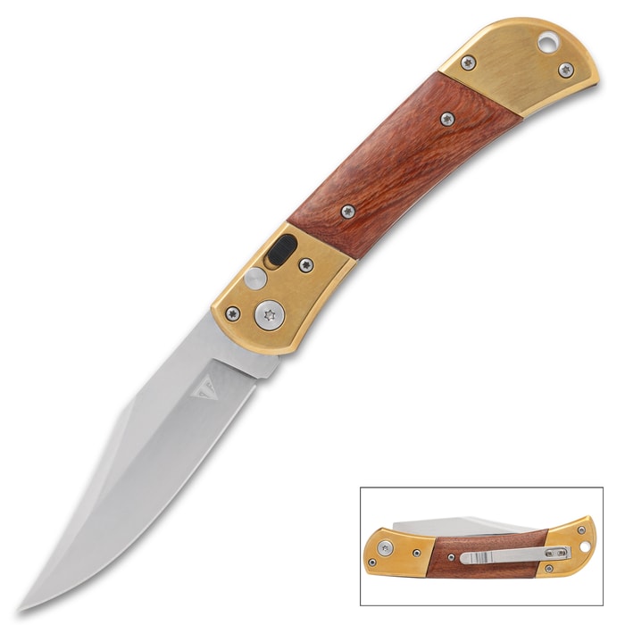 Vanguard Elite Auto Knife Gold