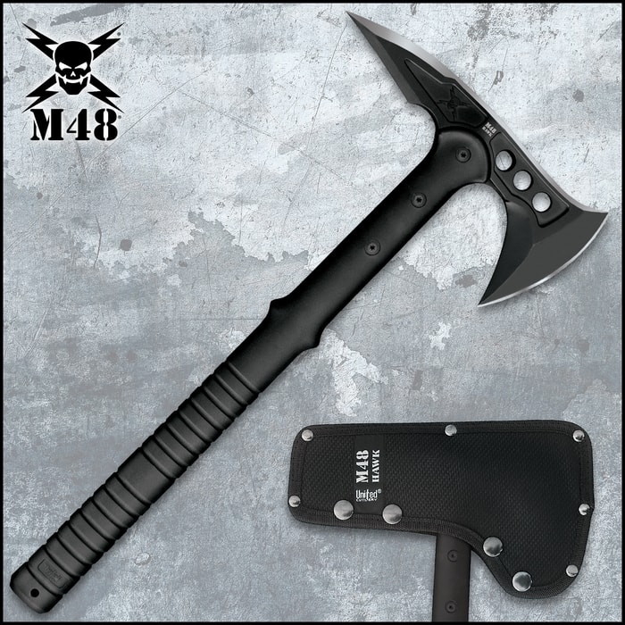 M48 Tactical Tomahawk Axe With Snap On M48 Sheath - Hawk Axe