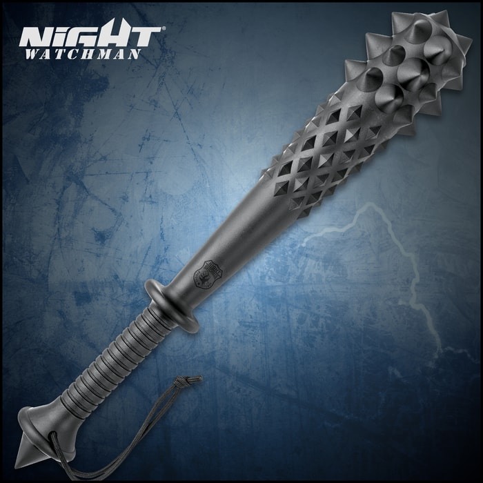 Night Watchman Law Enforcement Thumper - Solid One-Piece Polypropylene Construction, Spiked Pommel - Length 20”