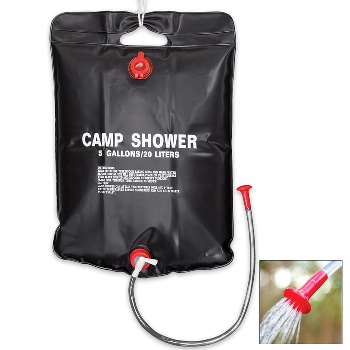 5-Gal Solar Heater Camping Shower