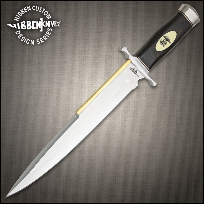 Gil Hibben "Expendables 2" Toothpick Knife And Leather Sheath