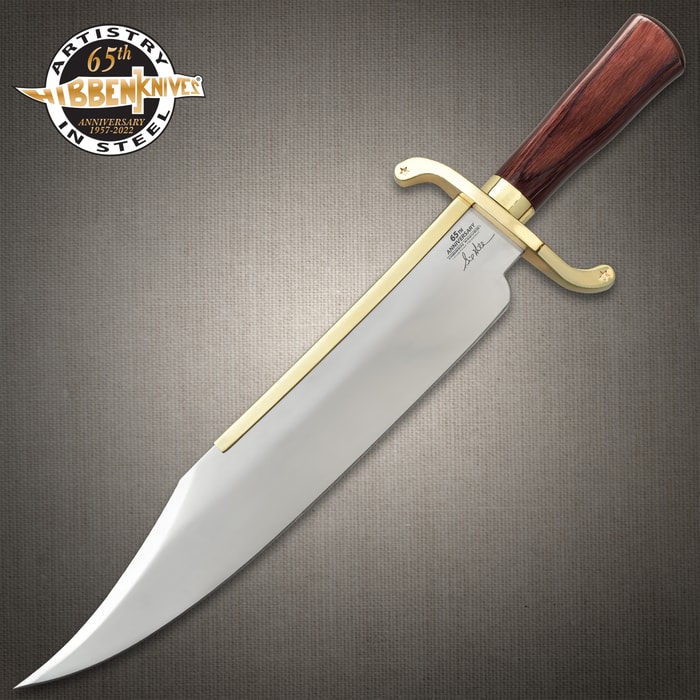 The Gil Hibben 65th Anniversary Old West Bowie in and out of its sheath