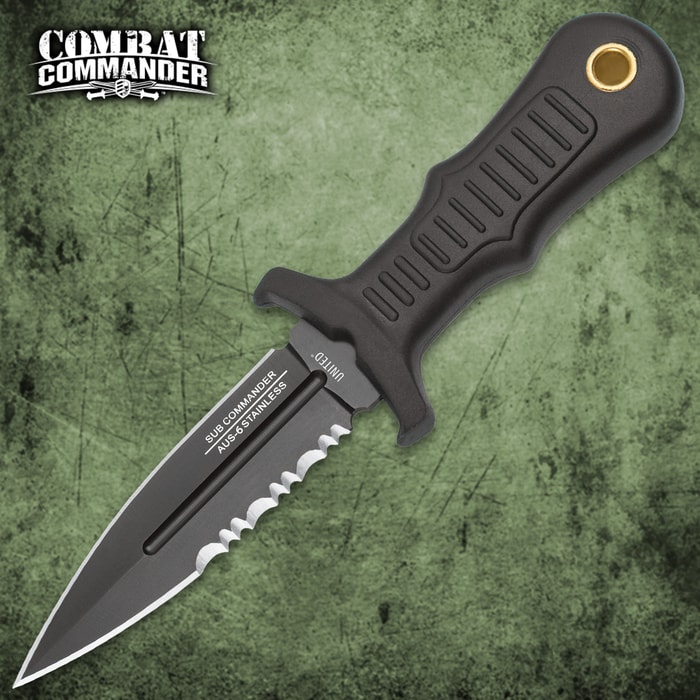 United Cutlery Sub Commander Black Mini Boot Knife