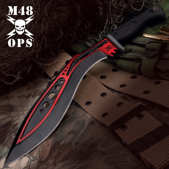 A modern, tactical take on an ancient design, the tactical kukri is a must-have for survivalists and outdoorsmen