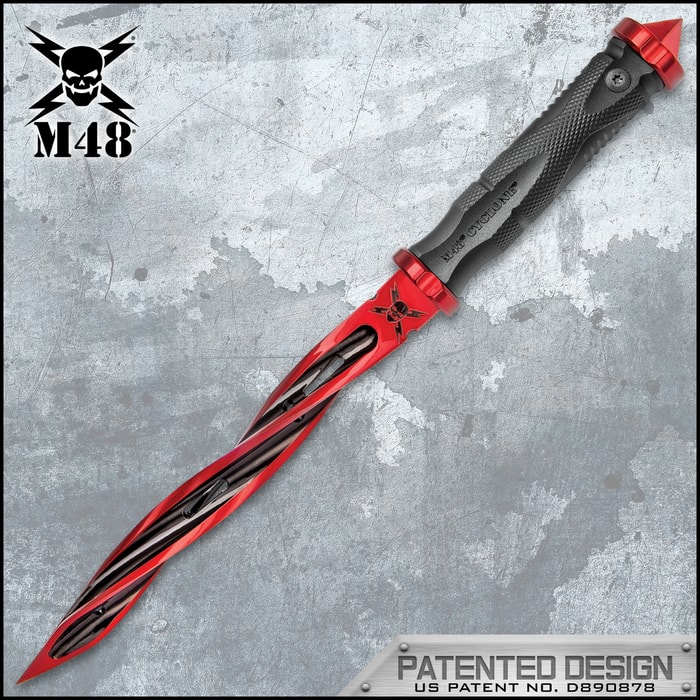 Cardinal Sin Red M48 Cyclone - 2Cr13 Stainless Steel Blade, Reinforced Nylon Handle, Stainless Steel Guard And Pommel