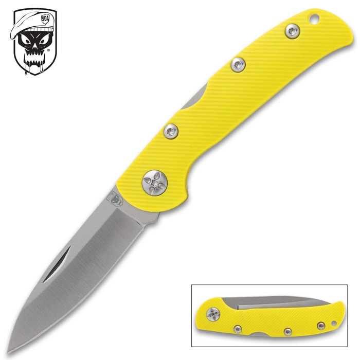 S.O.A. Apex Yellow EDC Pocket Knife