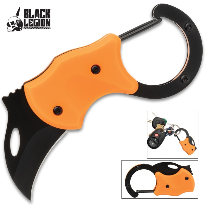 Black Legion Orange RaptorClip EDC