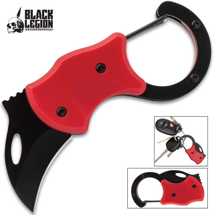 Black Legion Red RaptorClip EDC