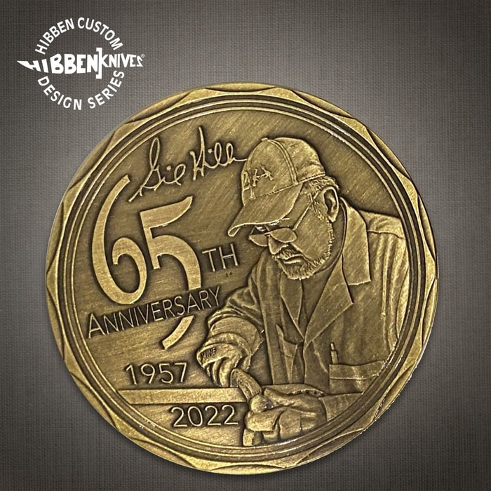 If you’re a Gil Hibben enthusiast or collector, you can’t let the Hibben 65TH Anniversary Coin get away!