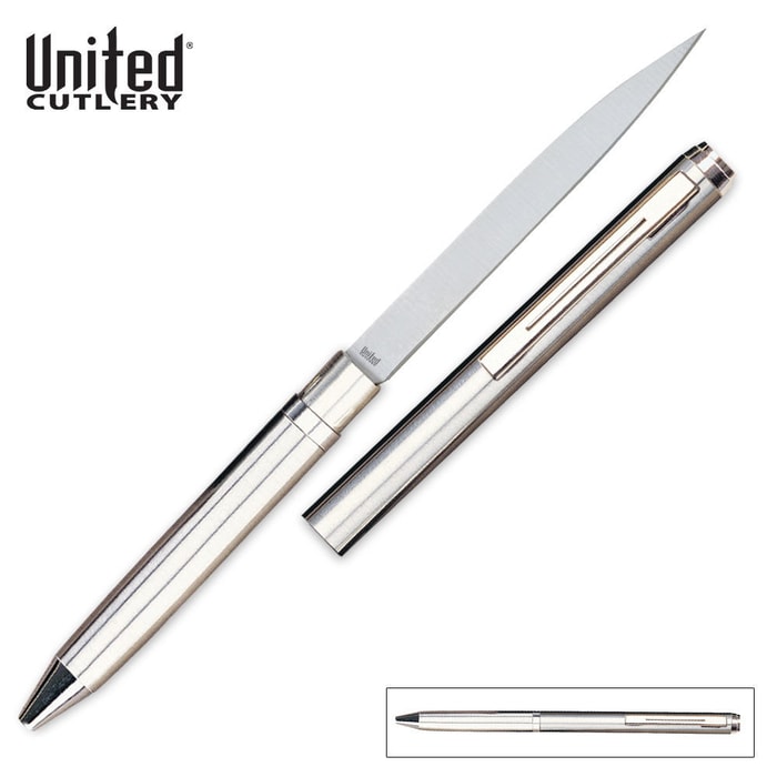 Silver Ink Pen Knife