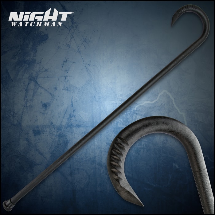 Night Watchman Adjustable Self Defense Cane - Virtually Indestructible