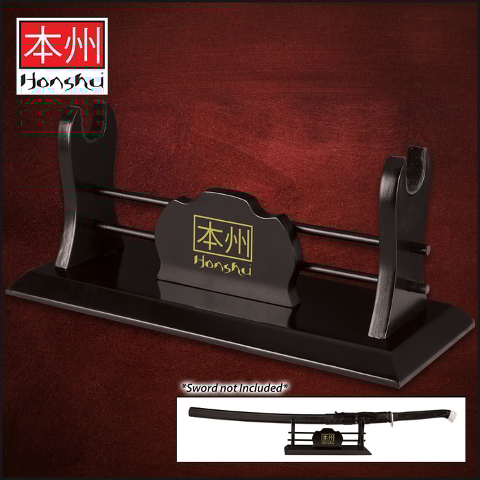 Honshu Single Sword Wooden Display Stand