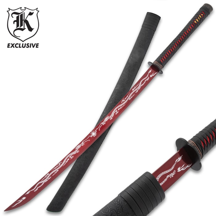 K Exclusive Red Dragon Katana
