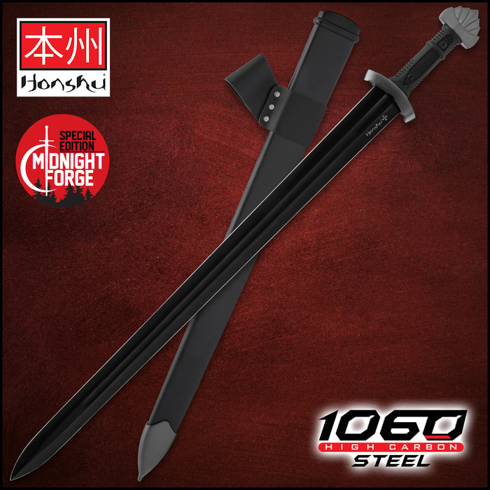 Honshu Midnight Forge Viking Sword and Scabbard