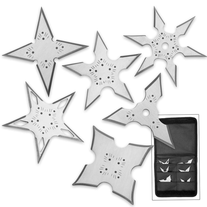 On Target Throwing Star Set - Six-Pack