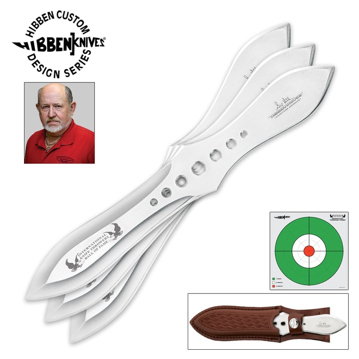 Gil Hibben Hall of Fame Throwing Knife Set