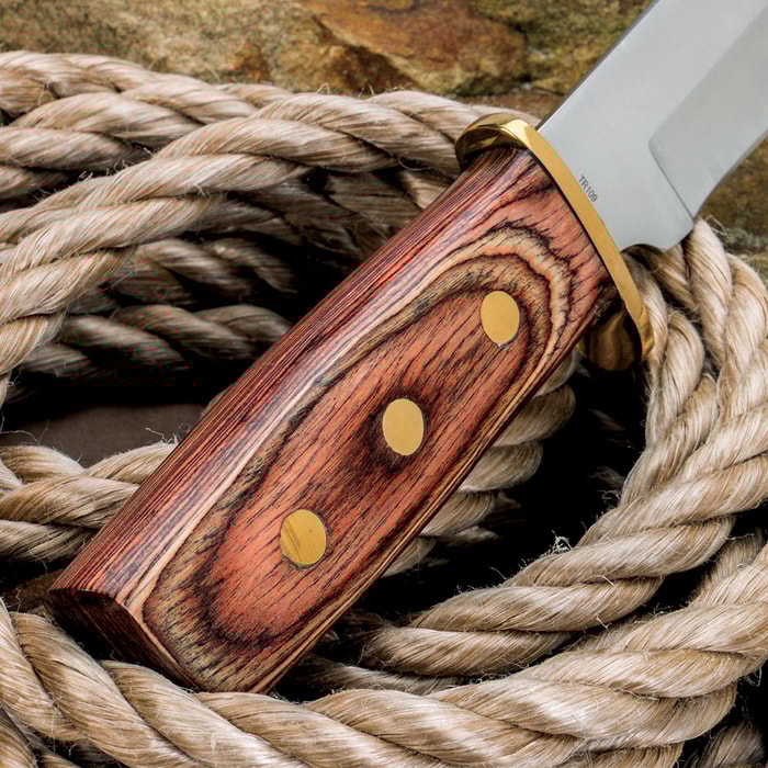 Timber Rattler Wise Oak Bowie Knife