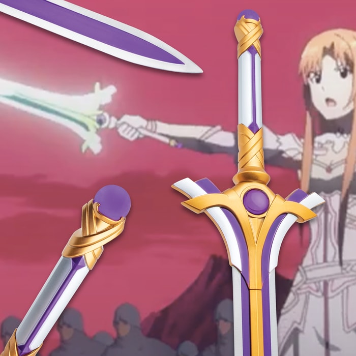 The Radiant Light Anime Sword is 41 1/2” in overall length