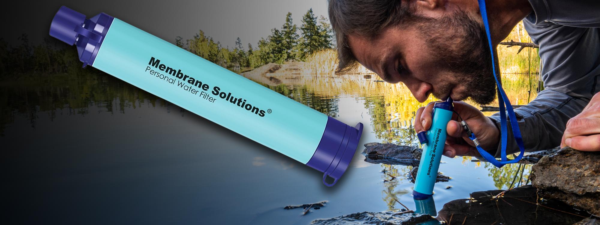 Membrane Solutions Personal Water Filter Straw