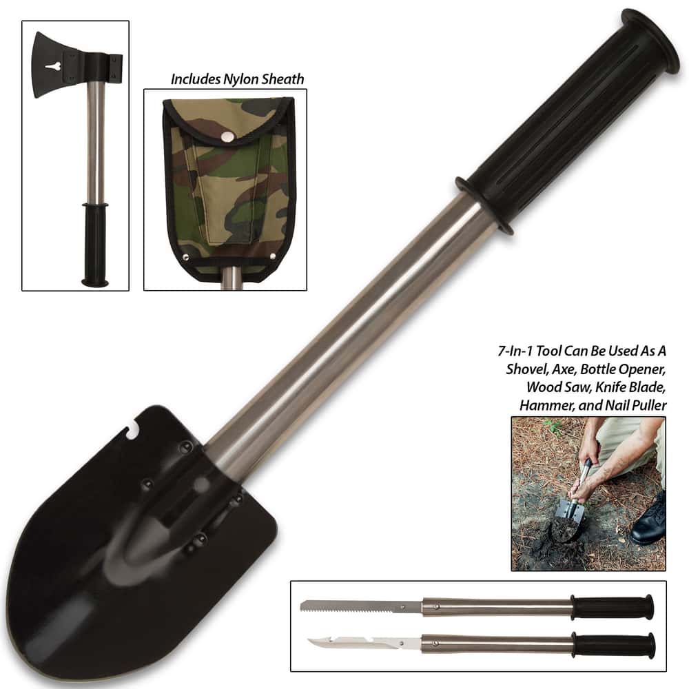 budk Military Style Foldable Shovel