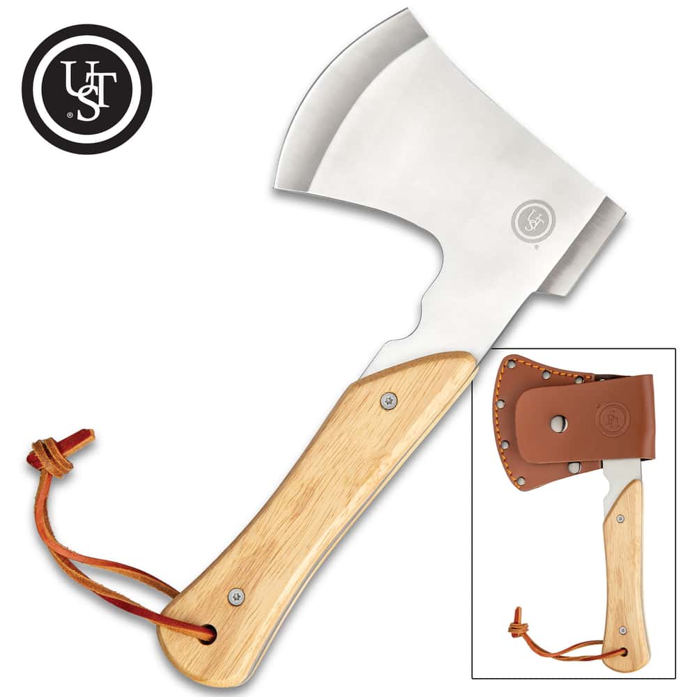 Heritage Camp Axe And Sheath Stainless Steel