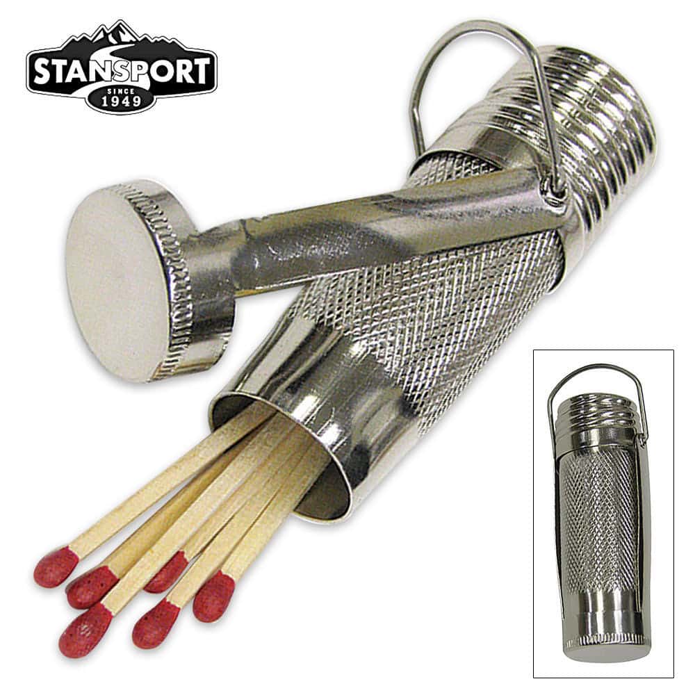 Weatherproof Metal Match Box Free Shipping!
