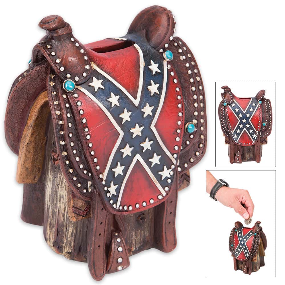 Confederate Flag Saddle Bank Free Shipping