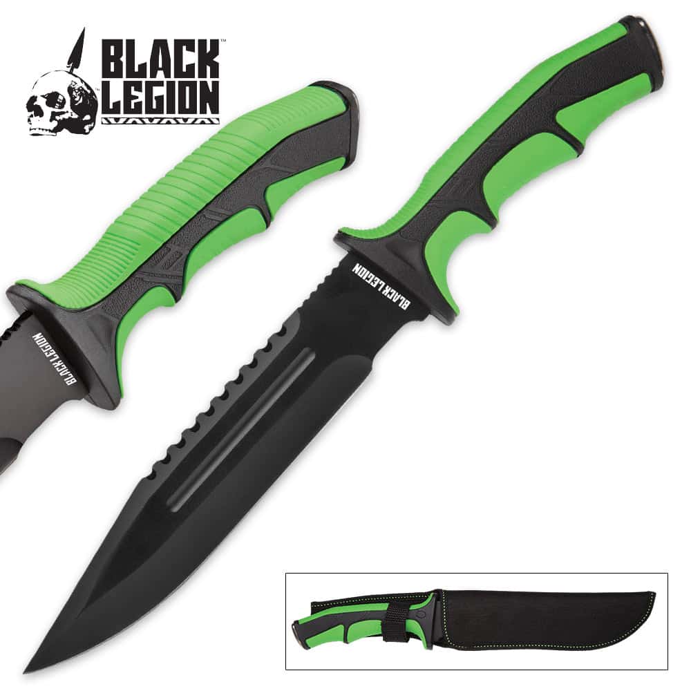 Black Legion Swampmaster Fixed Blade Knife With Free Shipping