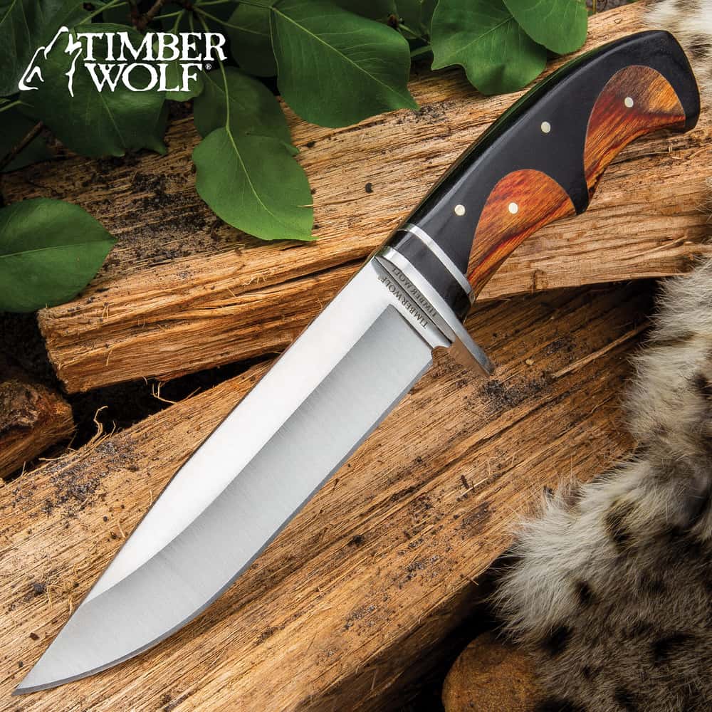 Timber Wolf Peruvian Fixed Blade Knife With Sheath Free Shipping